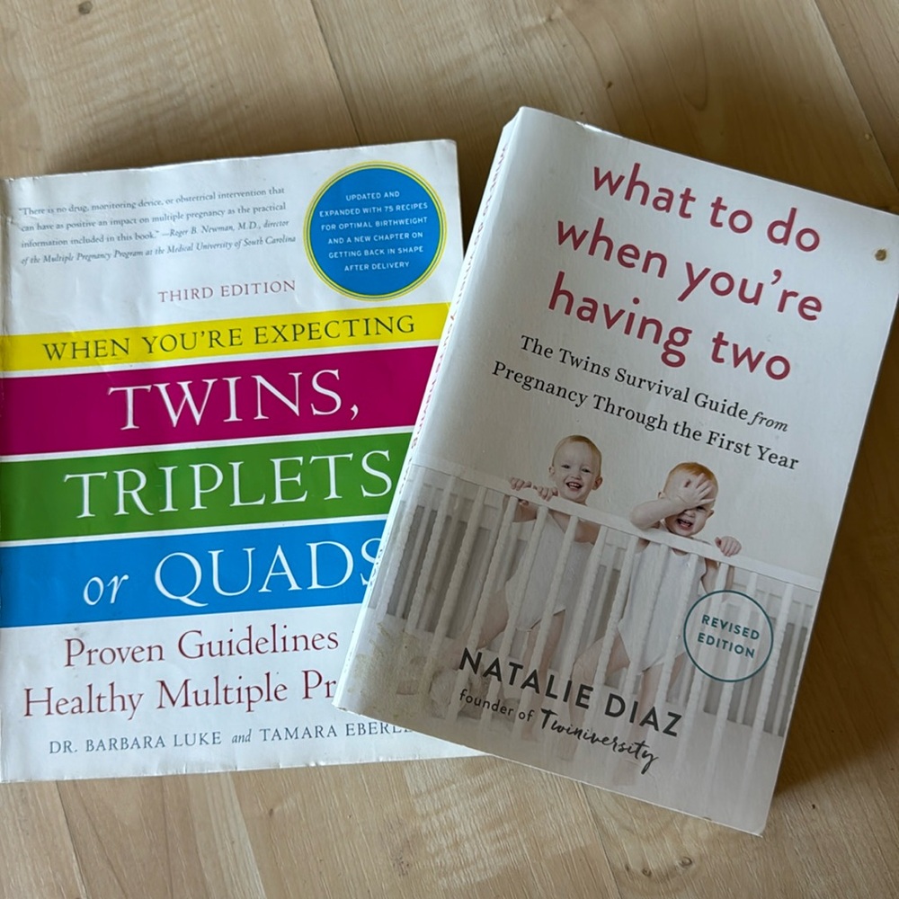 Pregnancy Book Bundle Twins Triplets or Quads+ What to Do When You’re Having Two